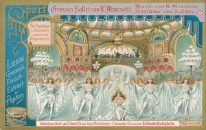 Balett, Liebig-kort, början av 1900-talet (chromo) av European School