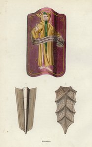 Boucliers (färgad gravyr) av European School