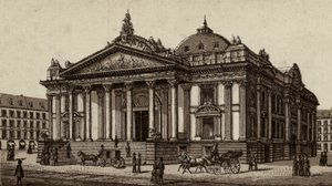 Bruxelles / Bryssel: Börsen (litho) av European School