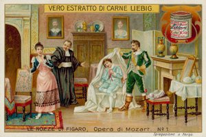 Cherubino, Greven, Susannah och Basilio av European School