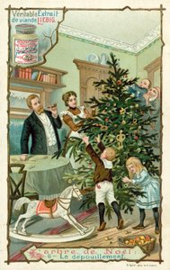 Julgran (chromolitho) av European School