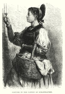 Kostym i kantonen Schaffhausen (gravyr) av European School