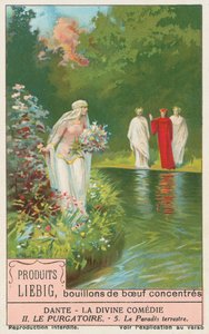 Dante, Den gudomliga komedin, Liebigkort, tidigt 1900-tal (chromo) av European School