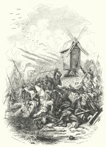 Johannes av Böhmens död i slaget vid Crecy, 1346 av European School