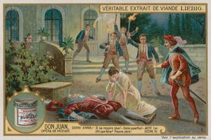 Commendatores död (chromolitho) av European School