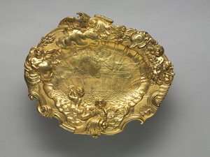 Dish, England eller Tyskland, c.1725-1750 av European School
