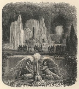 Versailles vatten (gravyr) av European School