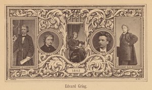 Edvard Grieg, norsk kompositör (gravyr) av European School