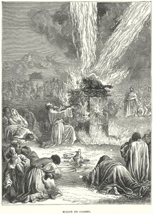 Elijah på Karmel (gravyr) av European School