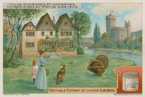 Engelska stugor på Upper Thames av European School