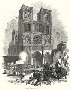 Favras gör bot vid Notre Dame (gravyr) av European School