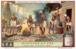 Smide i det antika Egypten (chromolitho) av European School