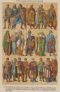 Francos Carlovingios (färg litho) av European School