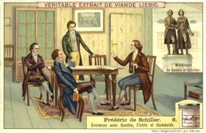 Friedrich Schiller, tysk filosof, poet och dramatiker av European School