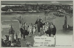 Grodkonsert i Lindau (litografi) av European School