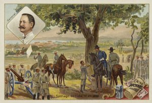 General Toral och spanjorernas kapitulation efter belägringen av Santiago de Cuba, spansk-amerikanska kriget, 17 juli 1898 av European School