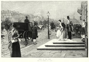Going to the Ball, målning av G Marx (litho) av European School