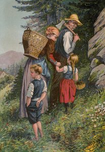 Grimms sagor: Hans och Greta (chromolitho) av European School