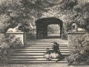 Thetisgrottan vid Sans-Souci (gravyr) av European School