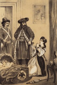 Vakter som väntar på att spädbarnet tsar Ivan VI av Ryssland ska vakna av European School