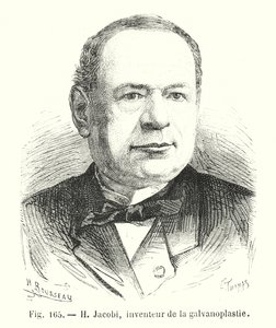 H Jacobi, uppfinnare av galvanisering (gravyr) av European School