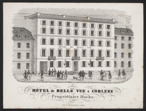 Hotel De Belle Vue, Coblenz (gravyr) av European School