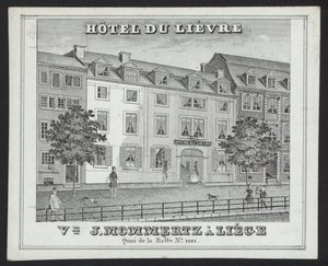 Hotel Du Lievre, J Mommertz, Liège (gravyr) av European School
