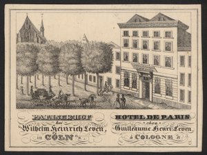 Hotel Trade Card (gravyr) av European School