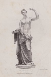 Illustration till The Anatomy of the External Forms of Man: Townley Venus, British Museum (litografi) av European School