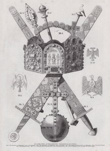 Tysklands kejserliga kronjuveler (gravyr) av European School