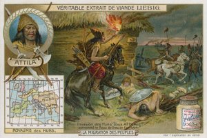 Invasion av hunnerna under Attila, 444 av European School