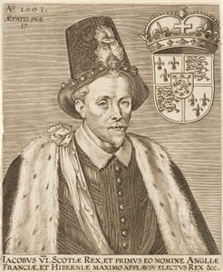 James VI av Skottland och James I av England, pub. 1603. av European School