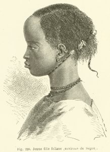 Fellane girl, Segons omgivning (gravyr) av European School
