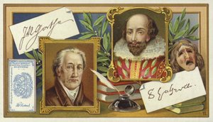 Johann Wolfgang von Goethe och William Shakespeare av European School