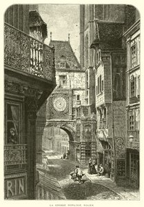 Den stora klockan, Rouen (gravyr) av European School