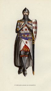 Le Chevalier Gifford De Leckhampton (färgad gravyr) av European School