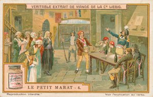 Le Petit Marat, Liebig-kort, början av 1900-talet (chromo) av European School