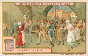 Le Petit Marat, Liebig-kort, början av 1900-talet (chromo) av European School