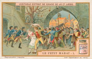 Le Petit Marat, Liebig-kort, början av 1900-talet (chromo) av European School