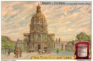 Les Invalides, Paris (chromolitho) av European School