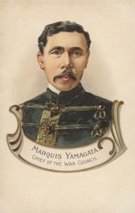 Markis Yamagata, chef för krigsrådet (färglitografi) av European School