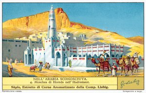Horedas moské i Hadhramaut (chromolitho) av European School