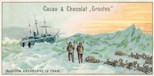 Nansen överger Fram (chromolitho) av European School
