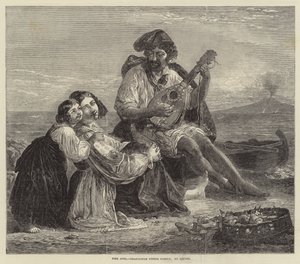 Napolitanska Fisher Family (gravyr) av European School