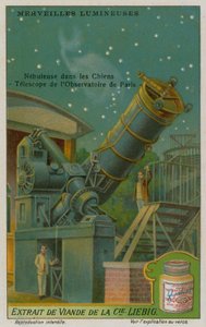 Nebulosa bland jakthundarnas stjärnbild och teleskopet vid observatoriet i Paris av European School