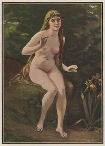 Näktergalens sång (färg litho) av European School