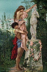 Offer till Venus (chromolitho) av European School