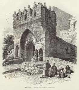 Palestina, Ingången till citadellet, i Jerusalem av European School