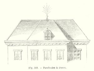 Perrot blixtavledare (gravyr) av European School