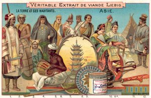 Asiens folk (chromolitho) av European School